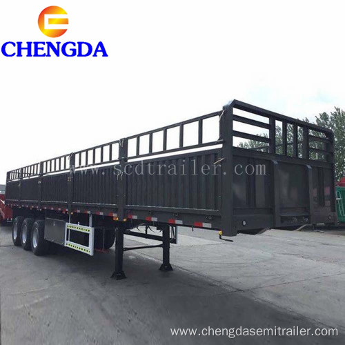 3 Axles 40-80Tons Cargo Side Wall Semi Trailer